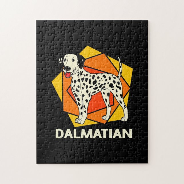 Dalmatien Hund Colorful Pussel (Vertikal)