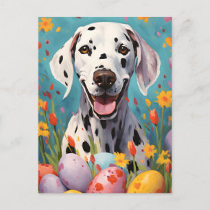 Dalmatien hund Glad påsk Vykort