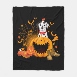 Dalmatien Hund Halloween Dalmatian Hund Halloween Fleecefilt