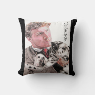 Dalmatien Hund (Hundar), söt (Spotty Cushion) Kudde