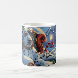 Dalmatien Hund Jul Festive Kaffemugg