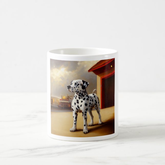 Dalmatien Hund Kaffemugg (Center)