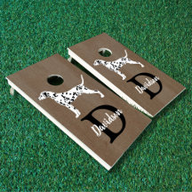 Dalmatien Hund Monogram efternamn