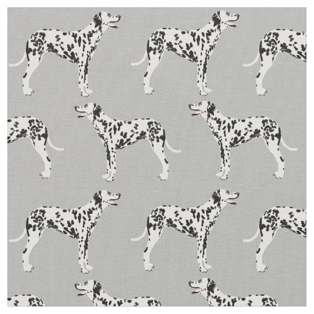 Dalmatien hund mönster tyg (Närbild)
