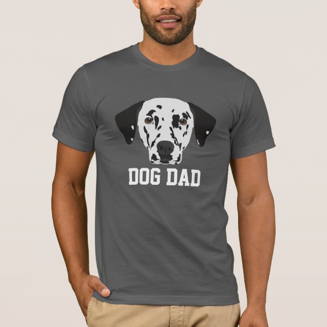 Dalmatien Hund Pappa T Shirt (Framsida)