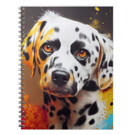 Dalmatien Hund Pet Cute Adsible Animal Assion Anteckningsbok