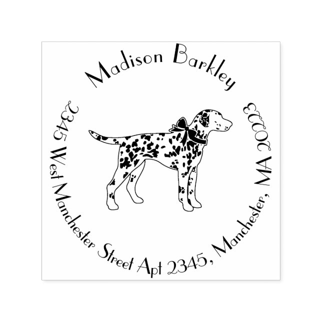 Dalmatien Hund Puppy Självfärgande Stämpel (Design)