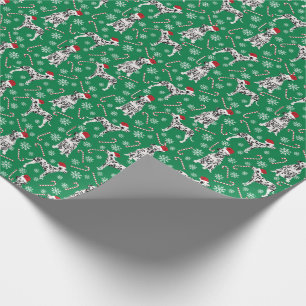 Dalmatien Hund Santa Tassar jul Presentpapper