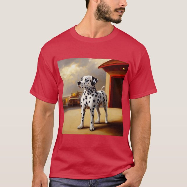 Dalmatien Hund T Shirt (Framsida)