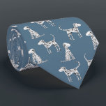 Dalmatien Hund Teal Grönt Slips<br><div class="desc">Den fläckade Dalmatien hund på gröntens baksida. Originalkonst av Nic Squirrell. Perfekt för djur älskare och veterinärer.</div>