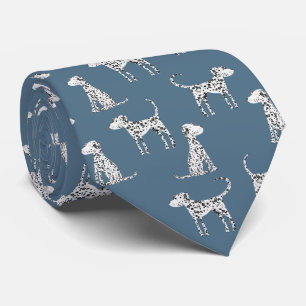 Dalmatien Hund Teal Grönt Slips