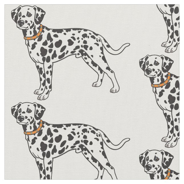 Dalmatien hund tyg (Närbild)