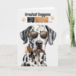 Dalmatien Hund Underbarare HuMOM Mors dag Helgkort