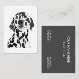 Dalmatien Hund Veterinär Djuromsorg Visitkort