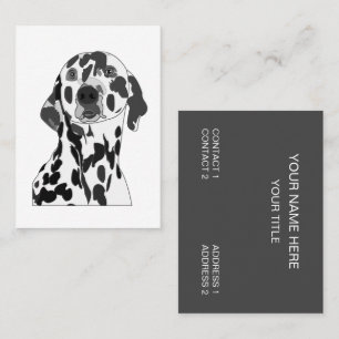 Dalmatien Hund Veterinär Djuromsorg Visitkort