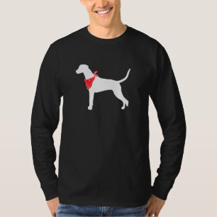 Dalmatien Hund Wearing Red Bandana T Shirt