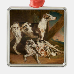 Dalmatien Hundar (av James Ward) Julgransprydnad Metall