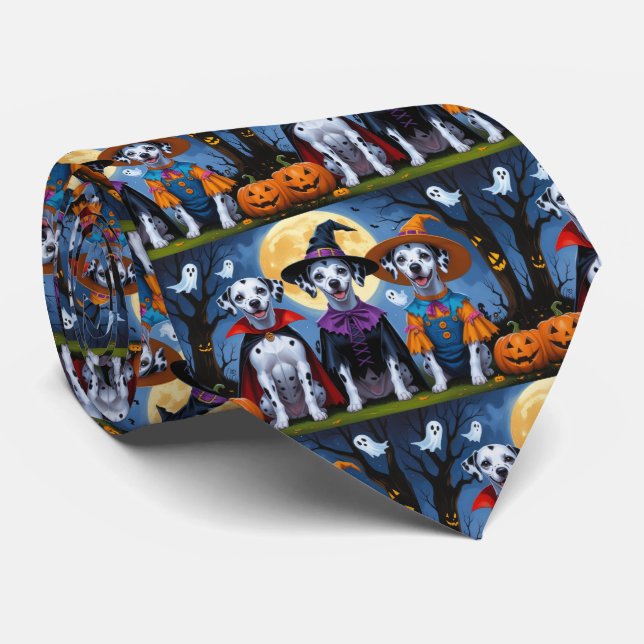 Dalmatien Hundar Pumpkin Halloween Funny Slips (Rullad)