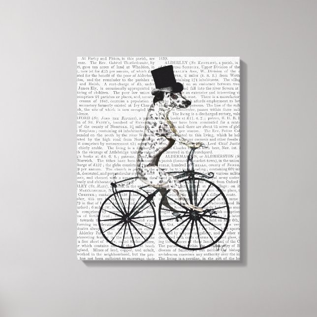 Dalmatien i Bicycle Canvastryck (Framsida)