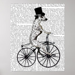 Dalmatien i Bicycle Poster
