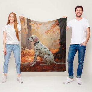 Dalmatien i Höst löv Fall Inspire Fleecefilt