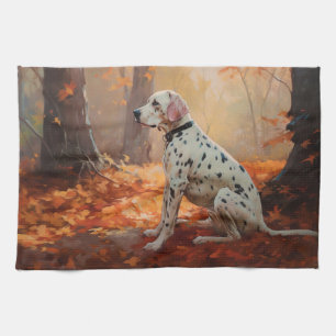 Dalmatien i Höst löv Fall Inspire Kökshandduk