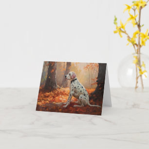 Dalmatien i Höst löv Fall Inspire Kort