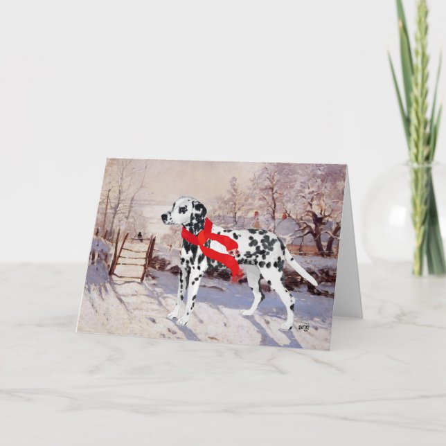 Dalmatien i vinterscenen helgkort (Framsida)
