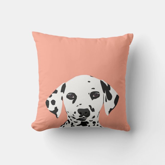 Dalmatien - illustration av Cute hund för hund äls Kudde (Framsida)
