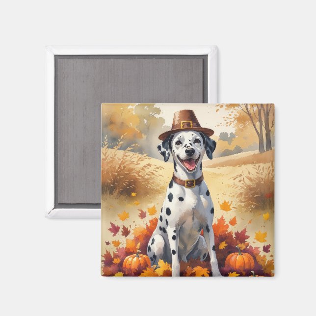 Dalmatien In Höst löv Thanksgiving Art Magnet (Front/Back)
