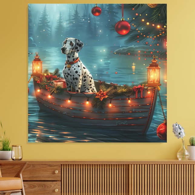 Dalmatien jul - festlig resa canvastryck (Insitu (Vardagsrum))