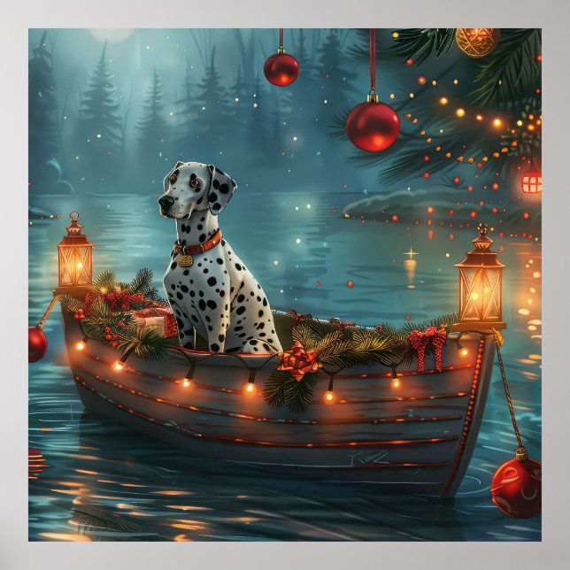 Dalmatien jul - festlig resa poster (Framsidan)