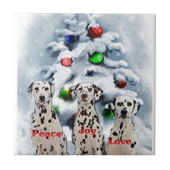 Dalmatien jul kakelplatta (Framsidan)