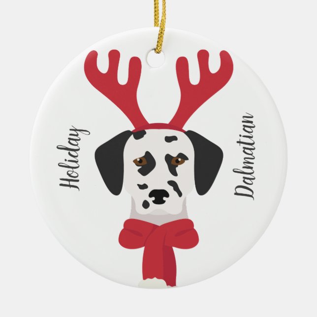 Dalmatien jul Ornament. Dekoration av snöflingor (Framsidan)