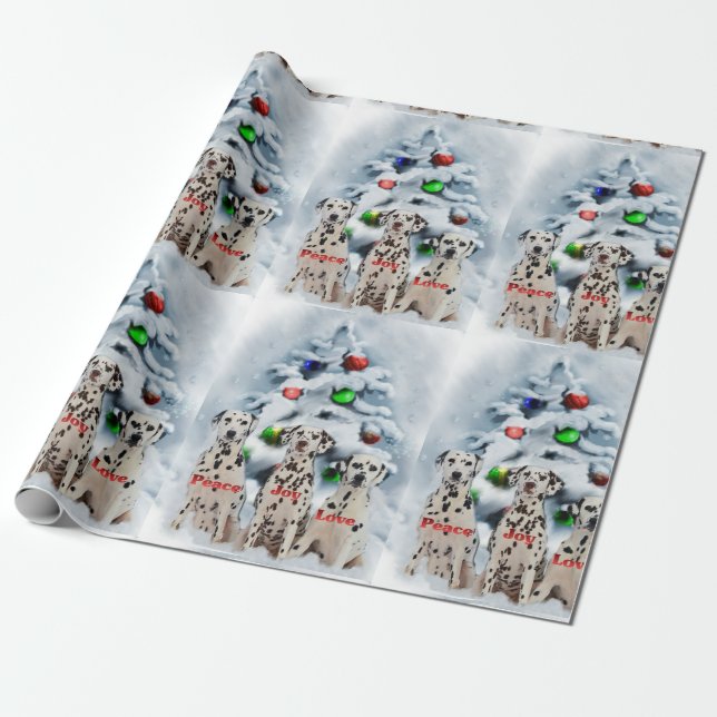 Dalmatien jul presentpapper (Utrullad)