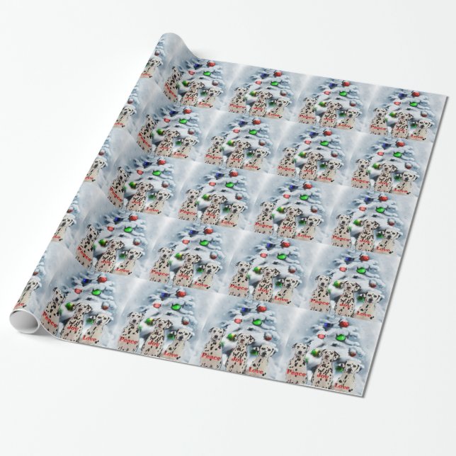 Dalmatien jul presentpapper (Utrullad)