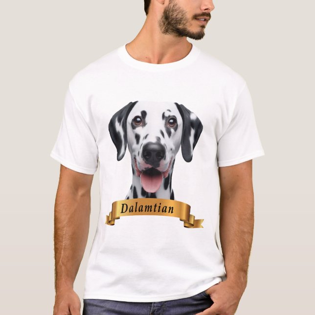 Dalmatien kärlek vänlig söt, söt hund t shirt (Framsida)