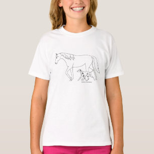 Dalmatien Kids' Shirt: Dal & Horse T Shirt
