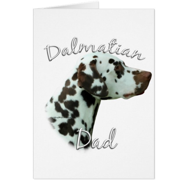 Dalmatien (lever) Pappa 2 Hälsningskort (Framsidan)