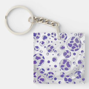 Dalmatien Lila och White Polka Dot