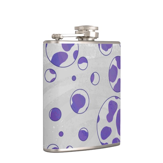 Dalmatien Lila och White Polka Dot Fickplunta (Höger)