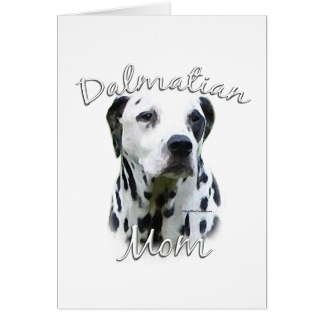 Dalmatien Mamma 2 Hälsningskort (Framsidan)
