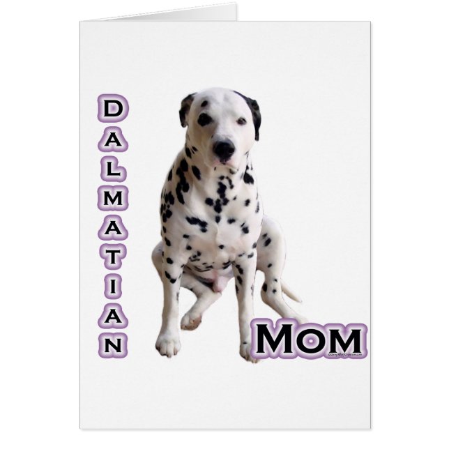 Dalmatien Mamma 4 Hälsningskort (Framsidan)