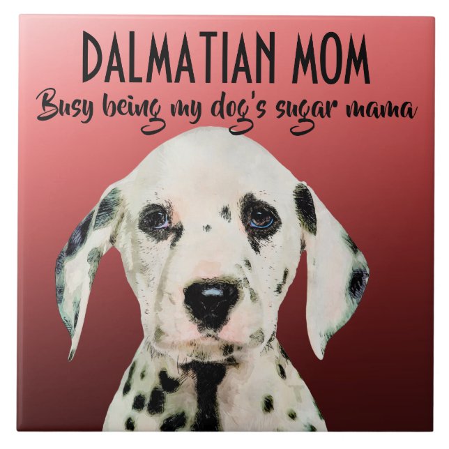 Dalmatien Mamma Ceramic Tile Kakelplatta (Framsidan)
