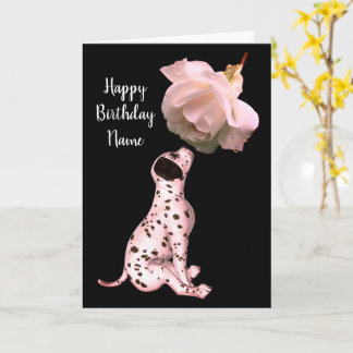 Dalmatien marionett och Ro anpassar födelsedagskor Kort