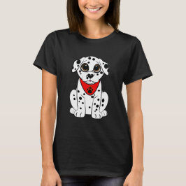 Dalmatien med hjärtformad näsa tee shirt