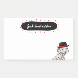 Dalmatien med högmålning post-it block