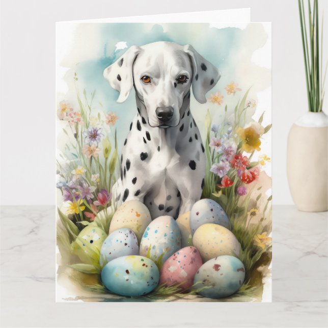 Dalmatien med Påskägg Kort (Framsida)