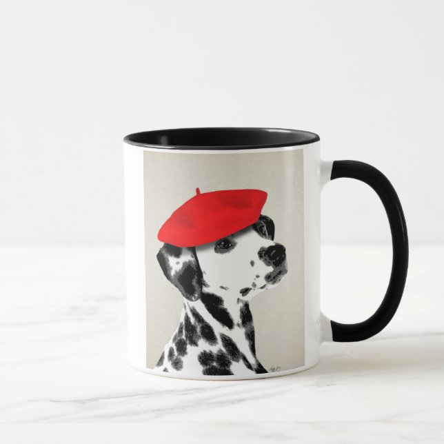 Dalmatien med Red Beret Mugg (Höger)