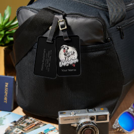 Dalmatien med saw vintage dog Lovers design Bagagebricka